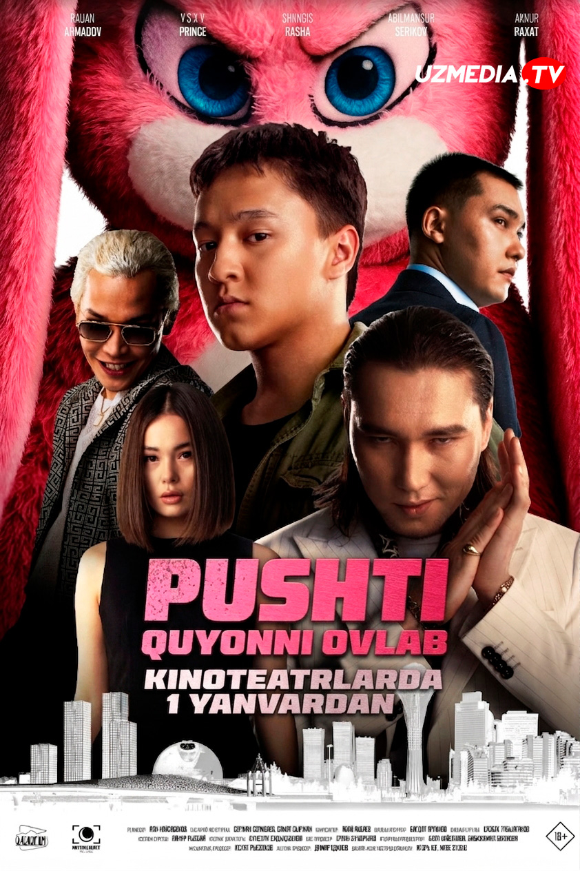 Pushti quyonni ovlab / Pushti quyon ovi Qozog'iston filmi Uzbek tilida O'zbekcha 2026 tarjima kino Full HD tas-ix skachat