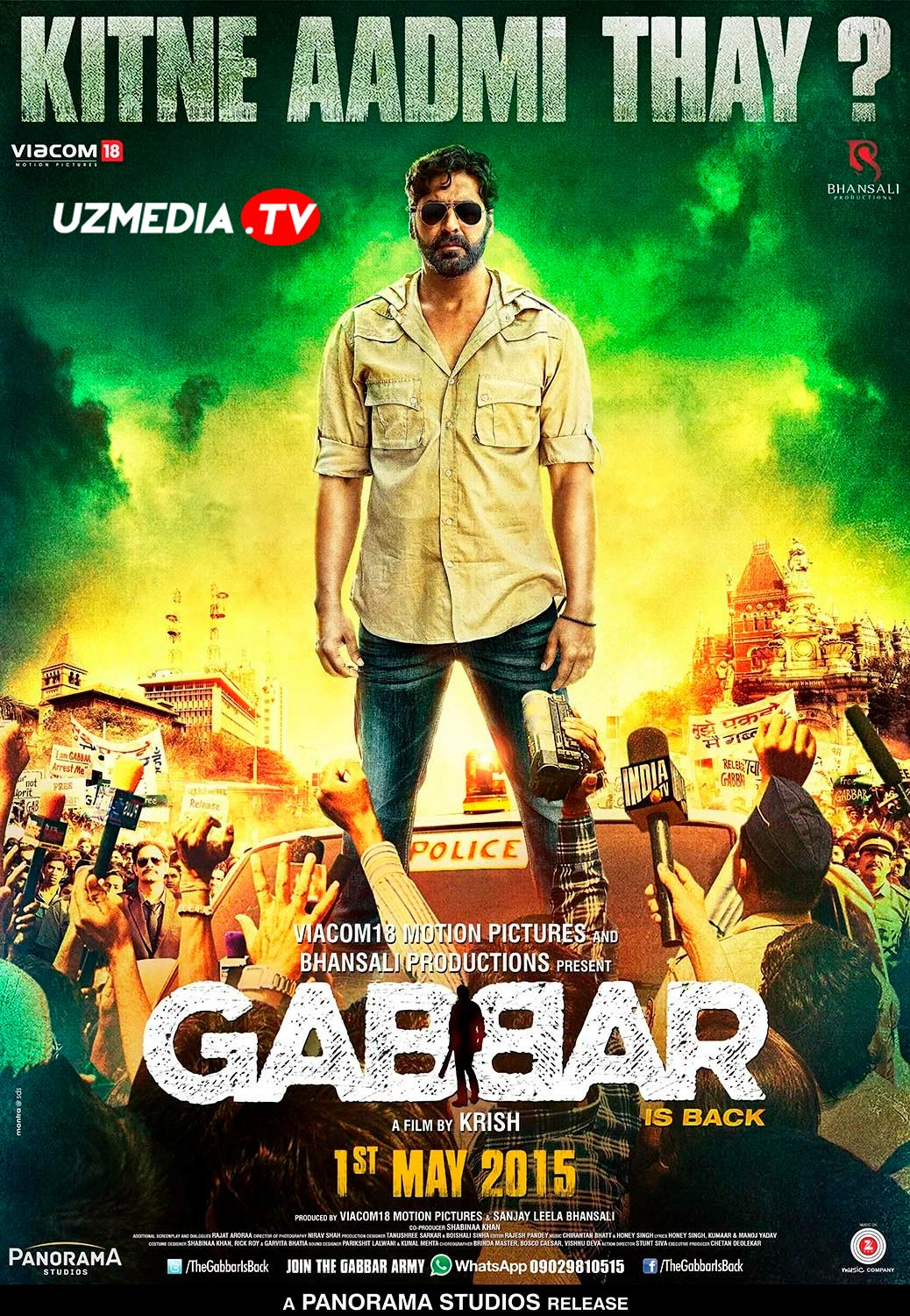 Gabbar: Adolat posboni / Gabbar qaytdi / Gabbarning qaytishi Hind kino Uzbek tilida O'zbekcha tarjima kino 2015 Full HD skachat